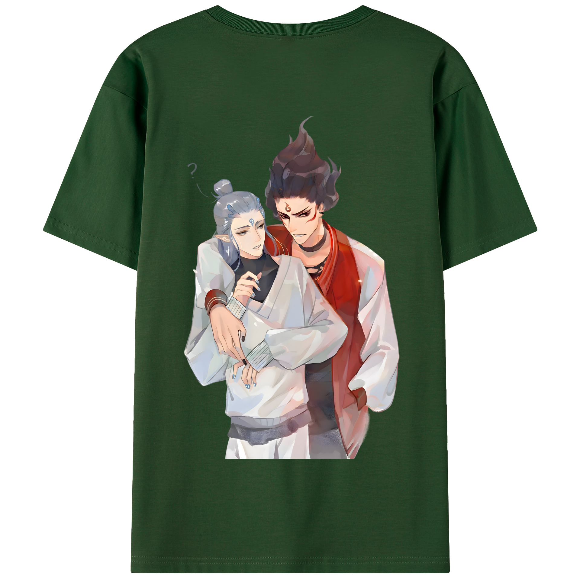 （画像用） Ne Zha 2 ナタ 魔童の大暴れ 綿100％半袖Tシャツ（背面プリント）